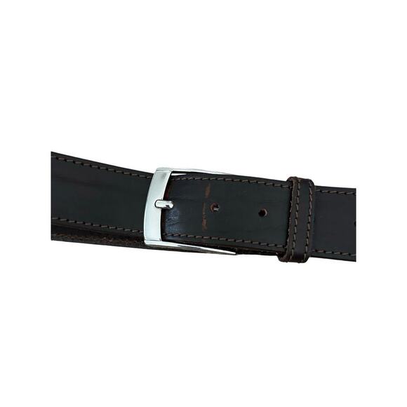 Gigidue Men's Black Genuine Leather Adjustable Buckle Belt Size 38 - Picture 1 of 7